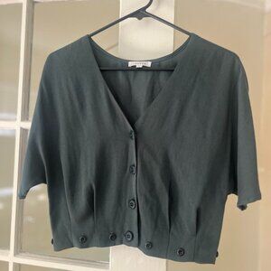 Olive VETTA Three Piece Capsule (V-Neck , Wide leg Pants, Maxi Skirt ) Size 4